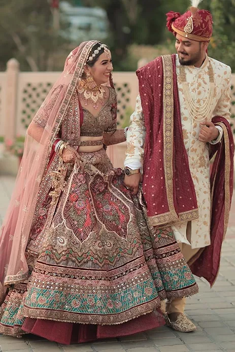 10+ real brides who picked Marwar Couture for their wedding day!