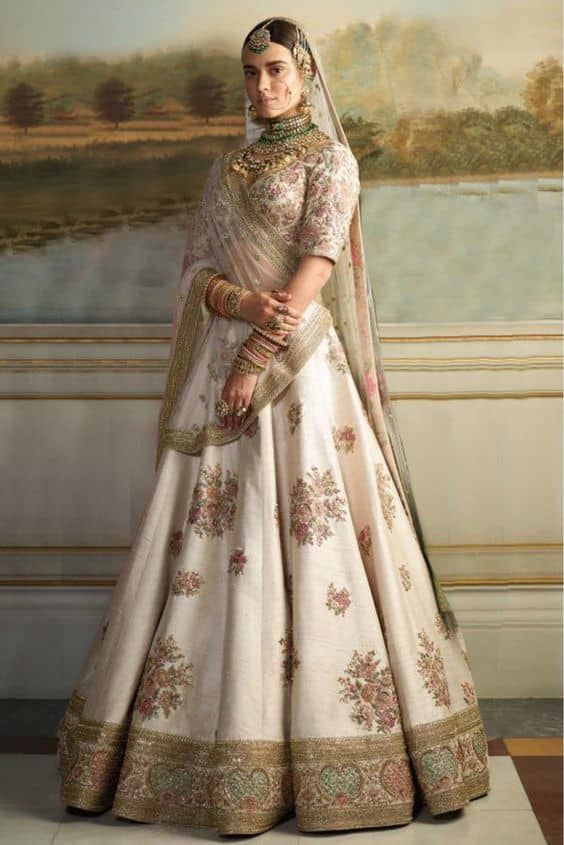 100+ Sabyasachi White Lehengas for Brides