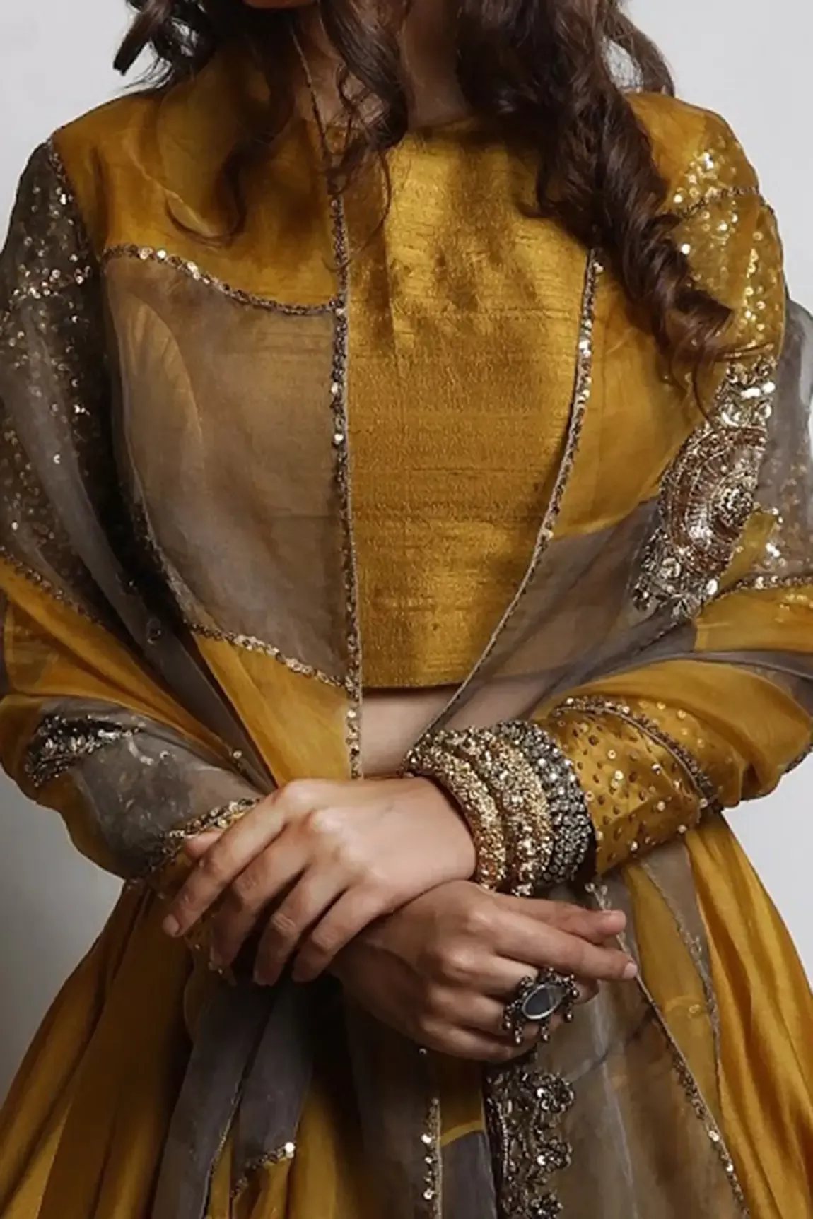 embroidered bridal lehenga