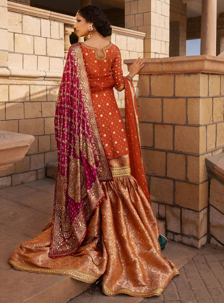 Luxury Bridal Indian Dress in Gharara Kameez #BN1146