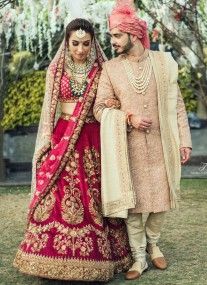 embroidered bridal lehenga