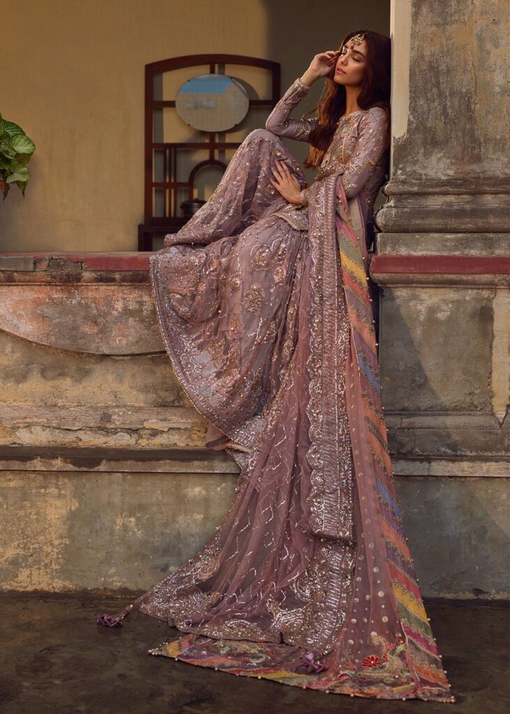 embroidered bridal lehenga