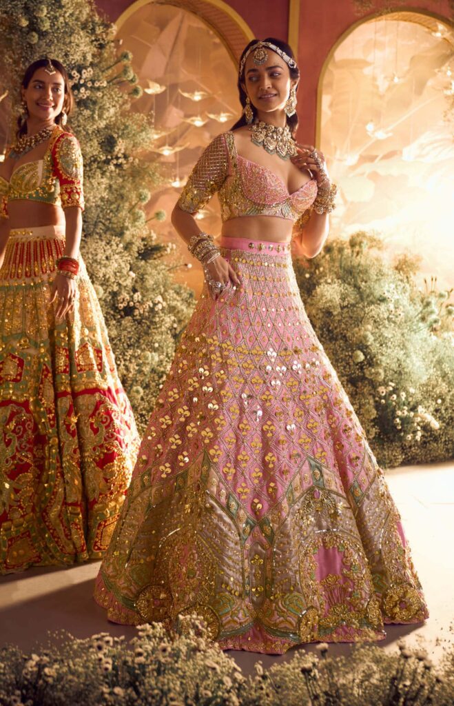 Alice baby pink bridal lehenga set – 4XL