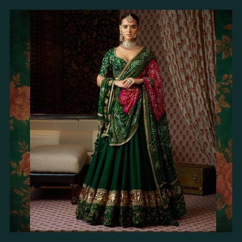 embroidered bridal lehenga