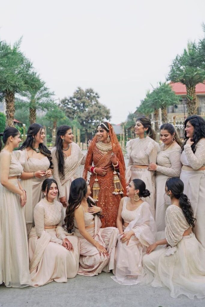 25+ Color Coordinated Lehengas for Bridesmaids