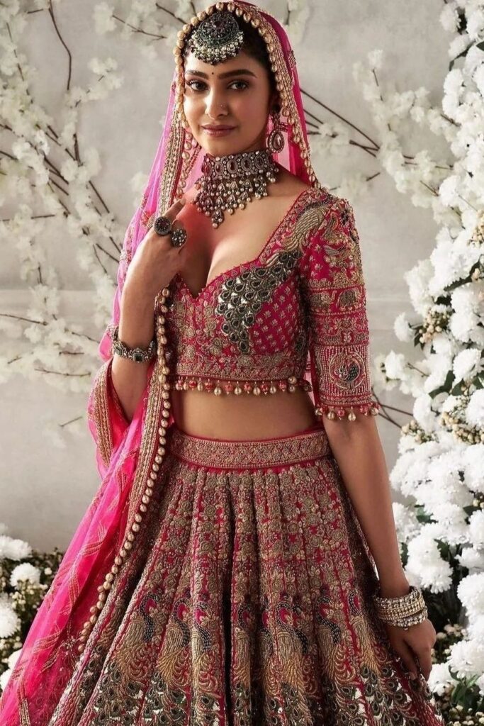 50+ Pink Bridal Lehengas Guaranteed to Make You Shine Like a Diamond