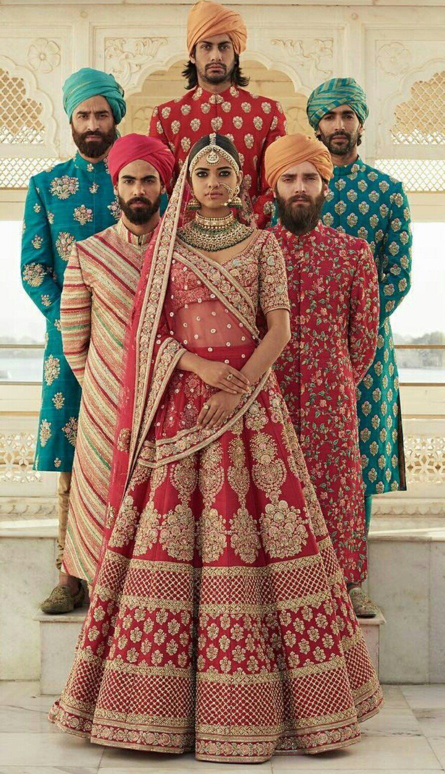 embroidered bridal lehenga