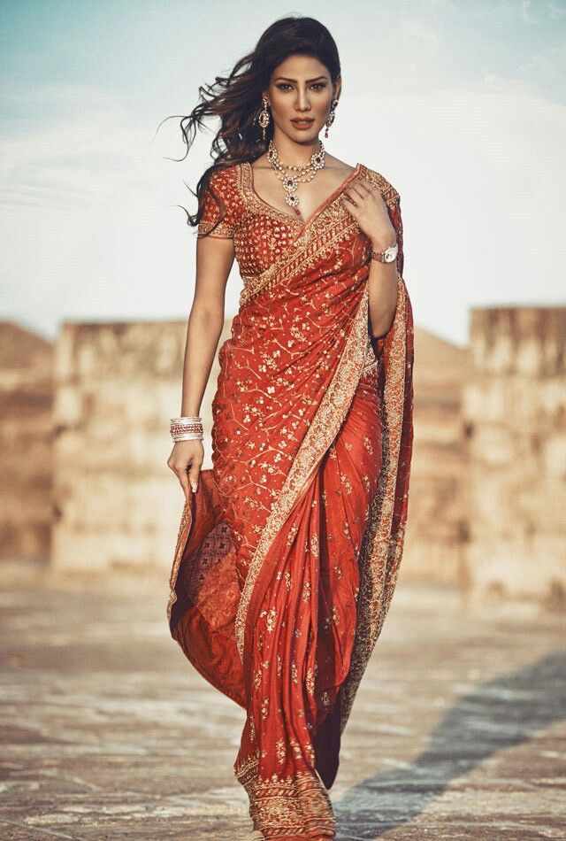 embroidered bridal lehenga