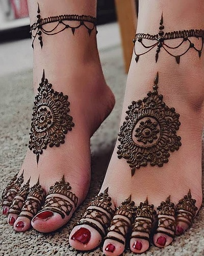 80 Beautiful Bridal Mehendi Designs Images for Feet (2023) – Tips and Beauty