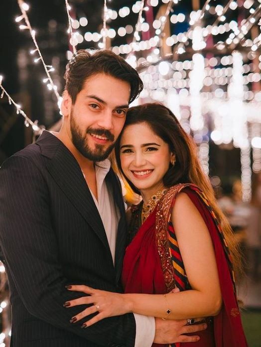 Aima Baig and Shahbaz Shigri Engagement Pics