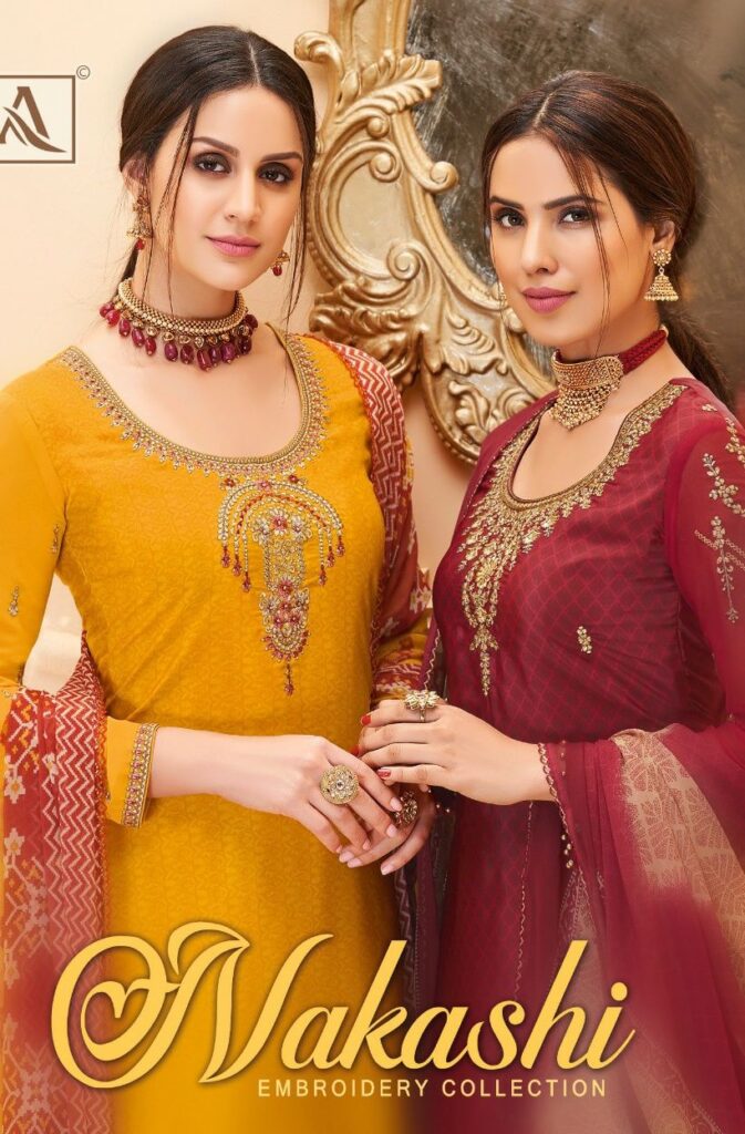 Alok Suit nakashi gorgeous stylish look Party wear Salwar suits