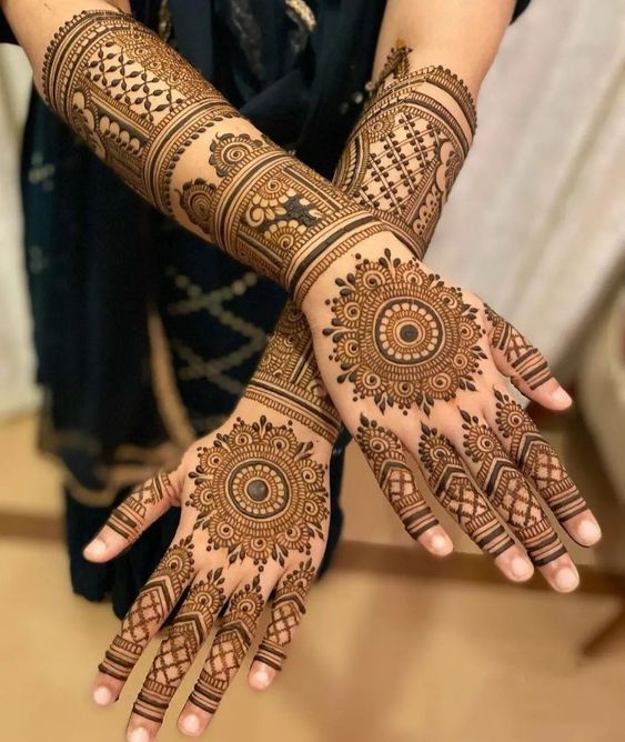 Arabic Mehndi Designs for Bride