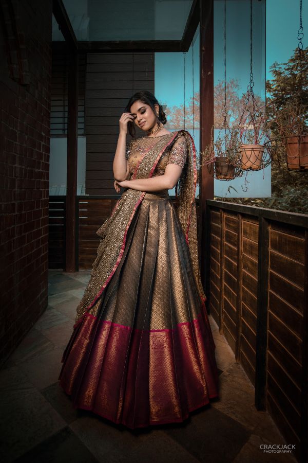 embroidered bridal lehenga