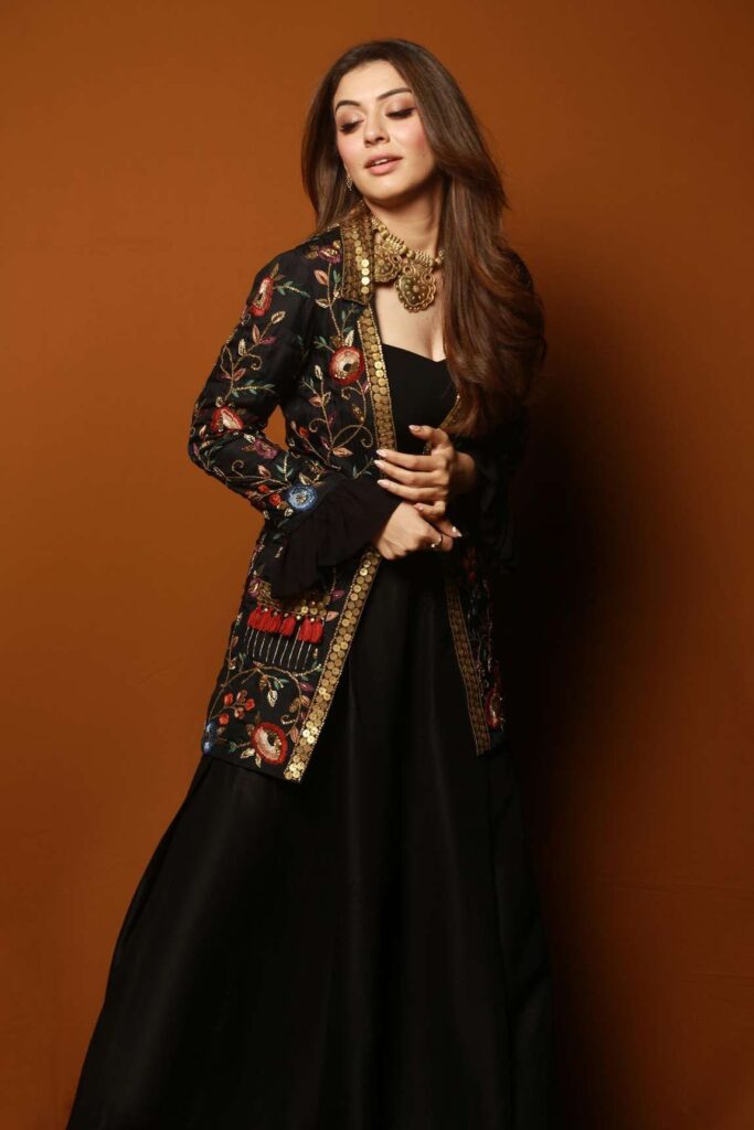 Buy Black Habutai Silk Embroidery Open Jacket Lehenga Set For Women by Samatvam by Anjali Bhaskar Online at Aza Fashions.