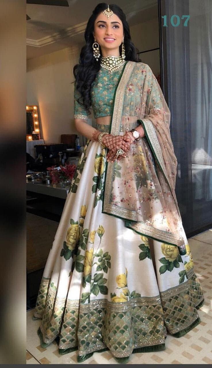 embroidered bridal lehenga