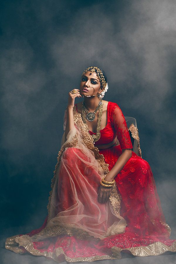 embroidered bridal lehenga