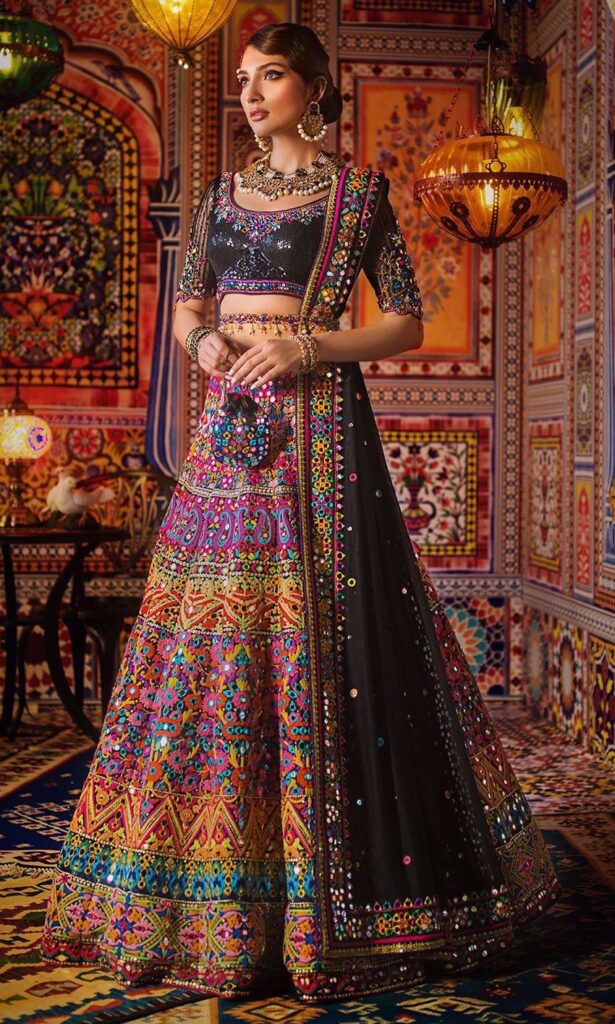 Designer Mehndi Lehnga Choli for Mehndi #N7020 – Large