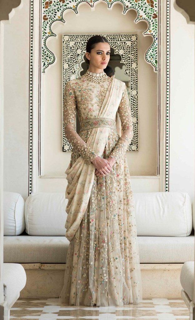 embroidered bridal lehenga