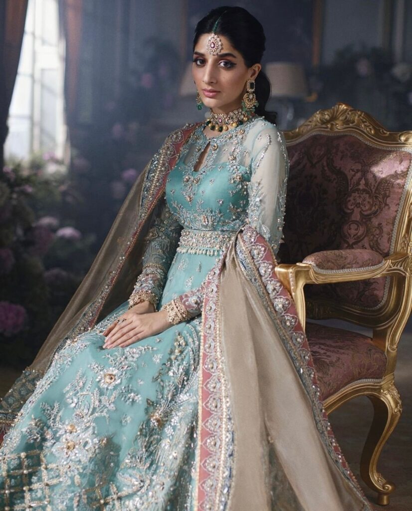 embroidered bridal lehenga