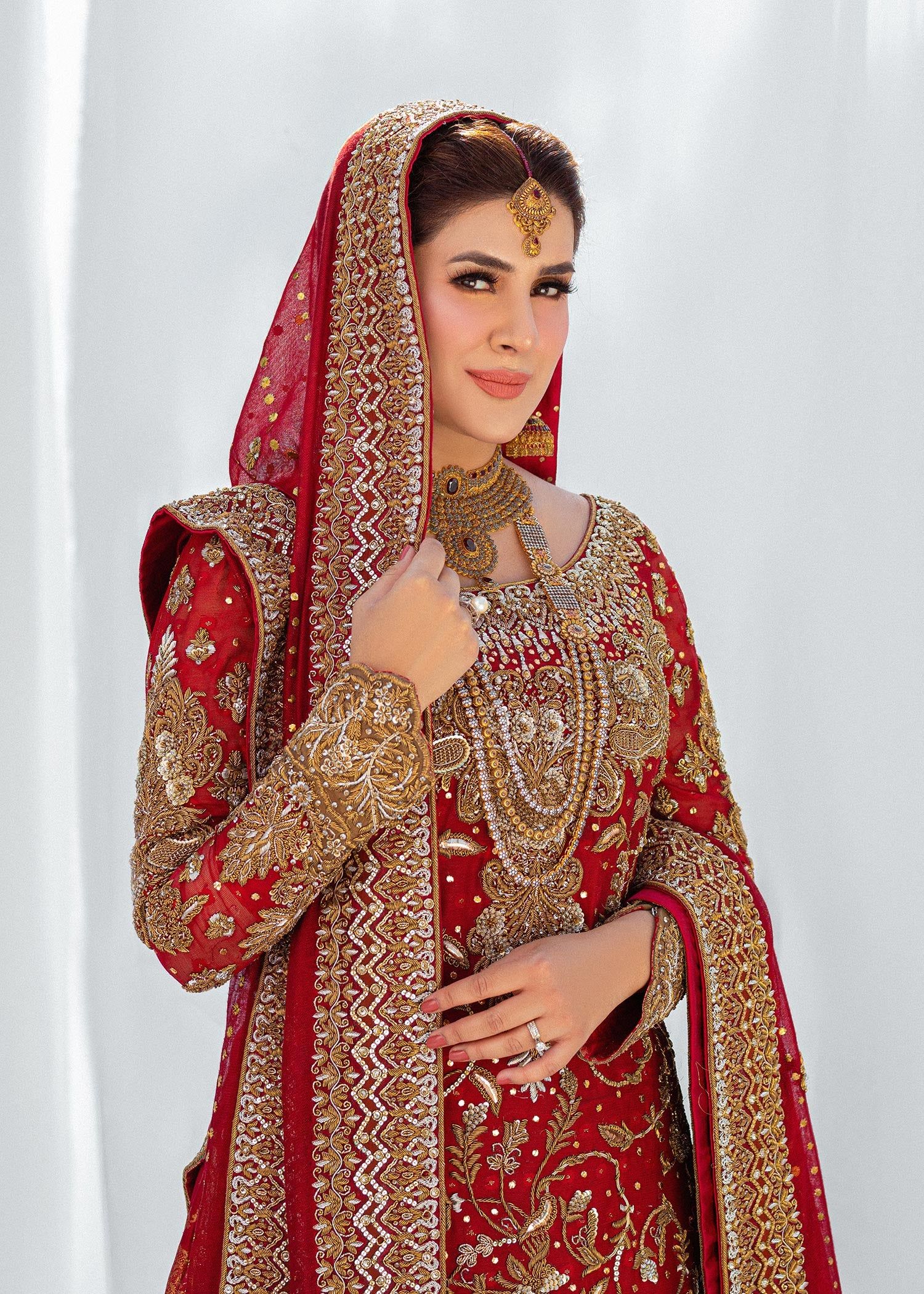 embroidered bridal lehenga