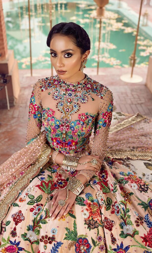 Embellished Indian Colourful Lehenga Choli #BN1153