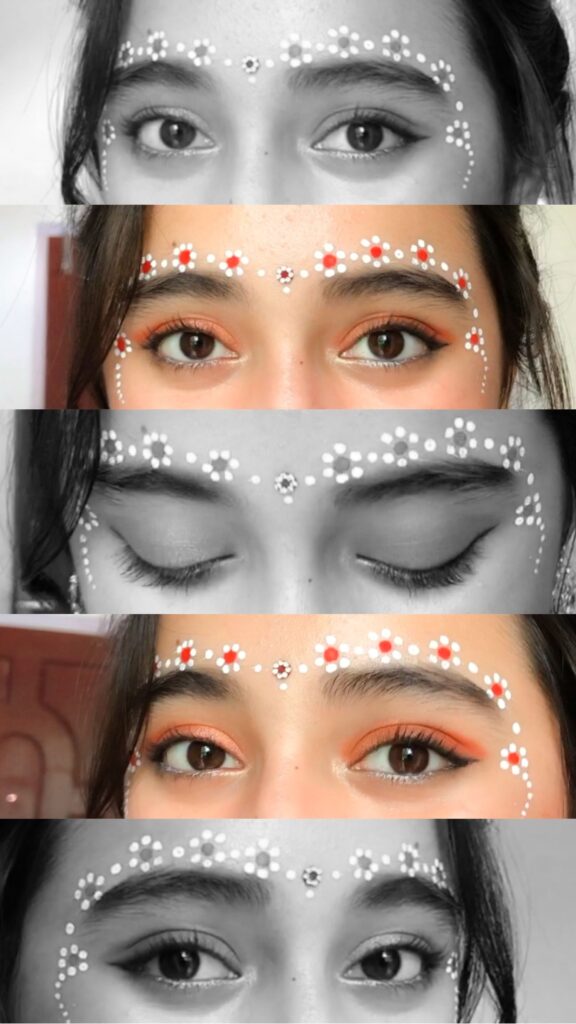 Eye makeup collage | Radha Rani | Instagram aesthetics