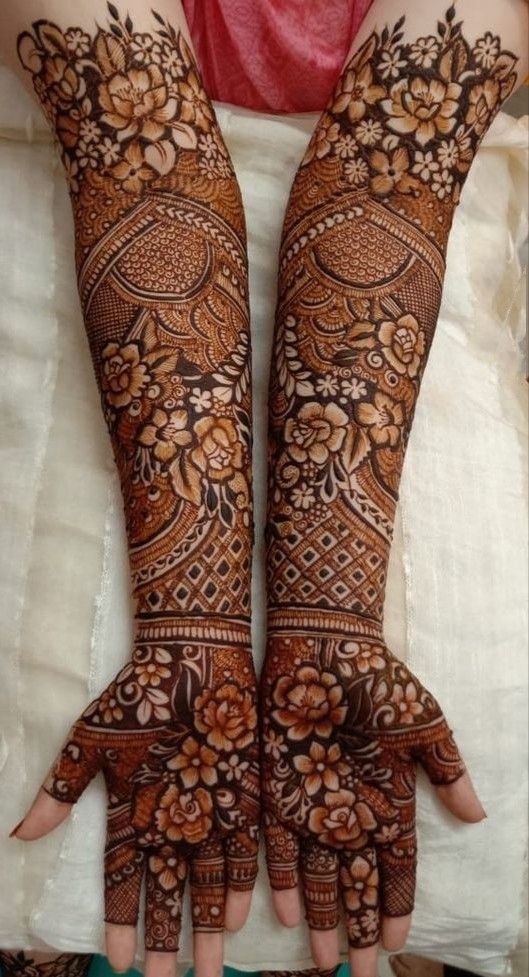 Full Hand Bridal Mehndi Design!