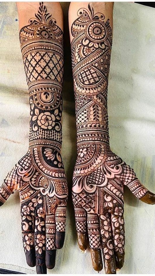 Full hand mehndi design