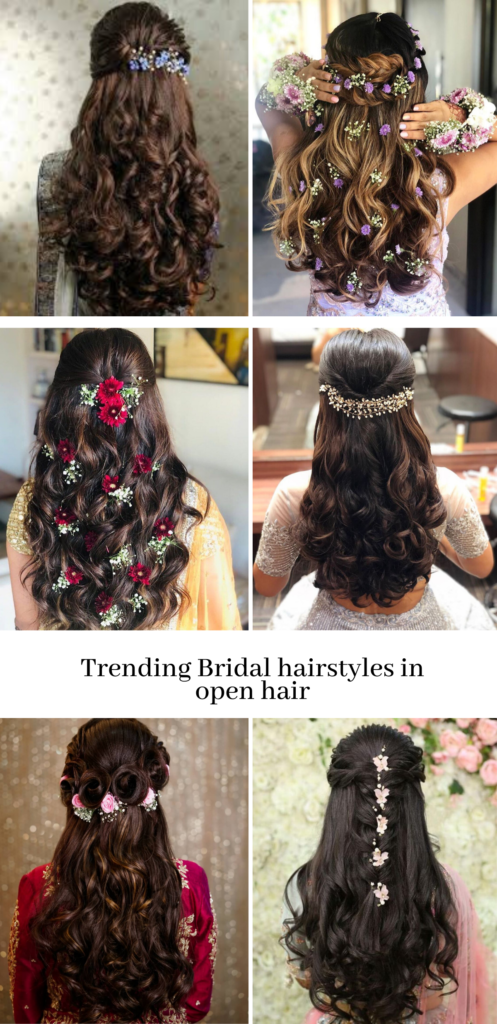 Hairstyles With Open Hair | Bridal Hairstyles | Indian Brides