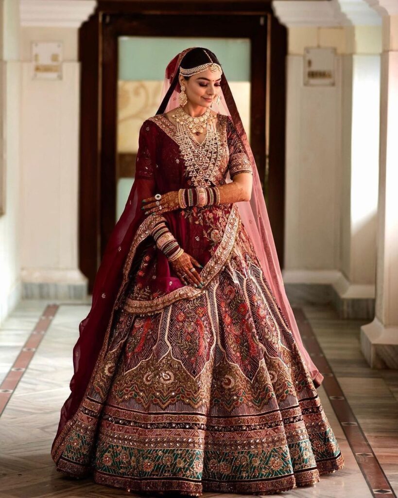 Is The Traditional ‘Maroon’ Wedding Lehenga Slowly Making A Way Back?