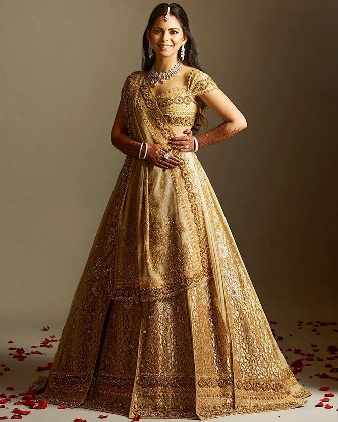 Italian designers create Isha Ambani’s lehenga