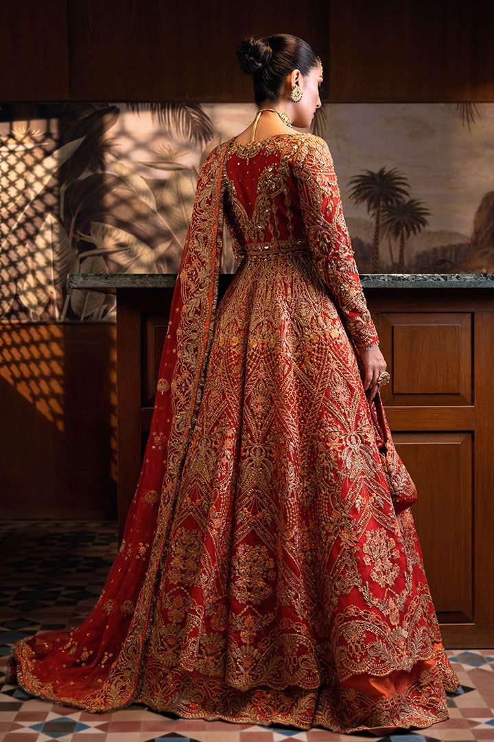 embroidered bridal lehenga