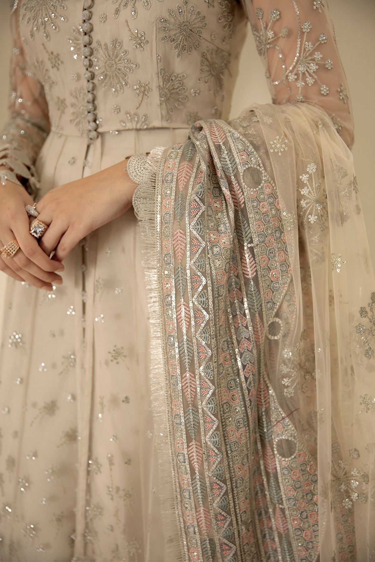 embroidered bridal lehenga