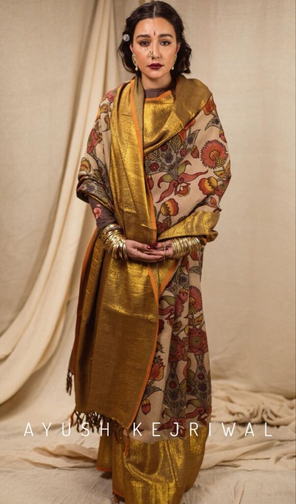 Kanjiveram Kalamkari Sarees By Ayush Kejriwal