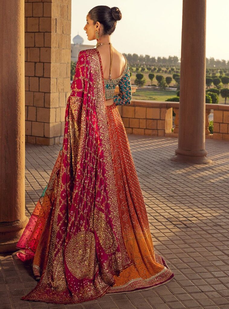 Latest Indian Bridal Lehenga Choli Wedding Dress #BN1148 – CUSTOM SIZE