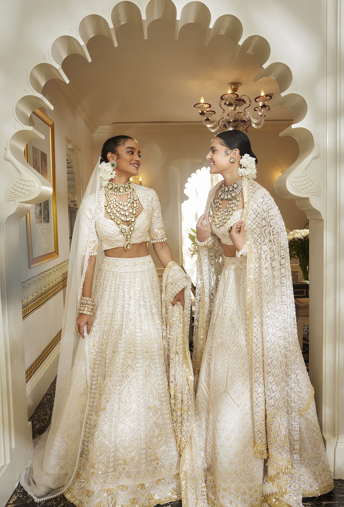 embroidered bridal lehenga