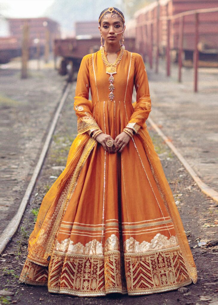 embroidered bridal lehenga