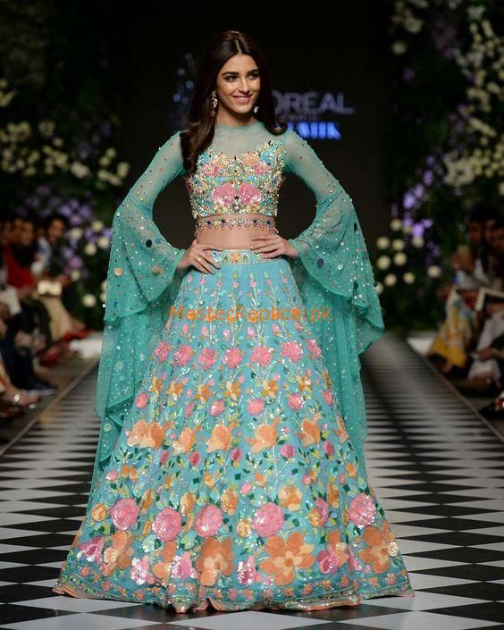 embroidered bridal lehenga