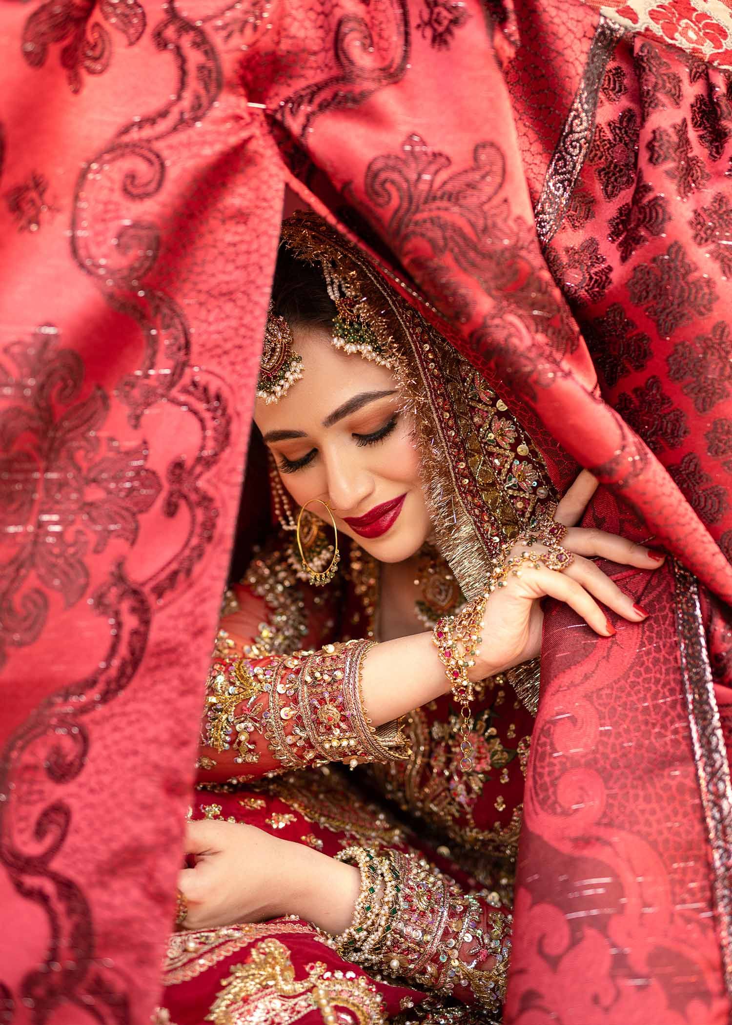 embroidered bridal lehenga