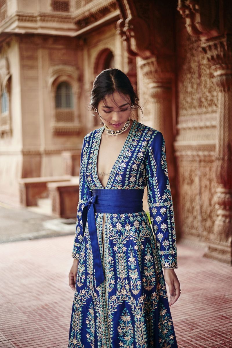 embroidered bridal lehenga