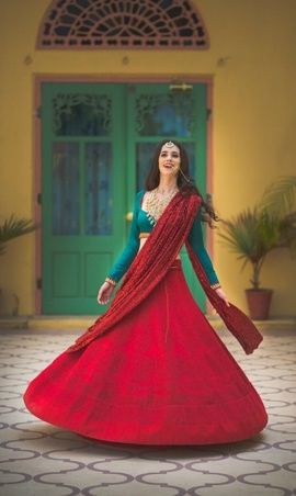 Photo of modern bridal lehenga