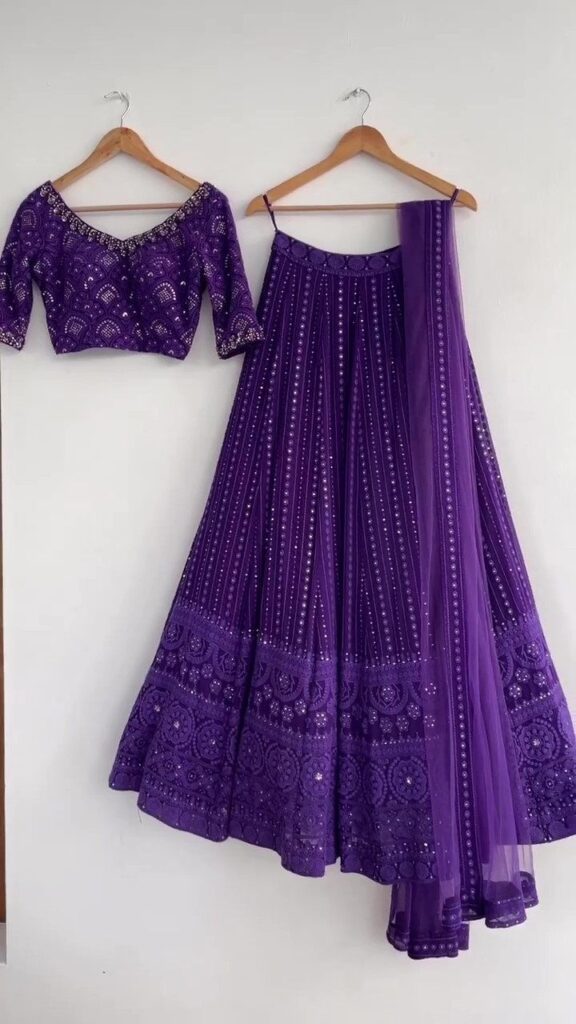 Purple Lehenga Choli For Women Indian Wedding Bridal Party Wear Ghagra Choli Bollywood Designer Traditional Festival Wear Lengha Choli