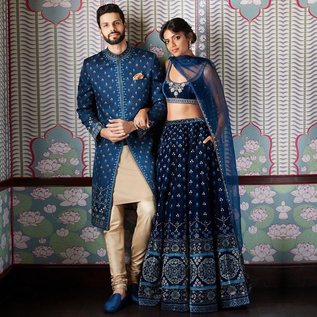 embroidered bridal lehenga