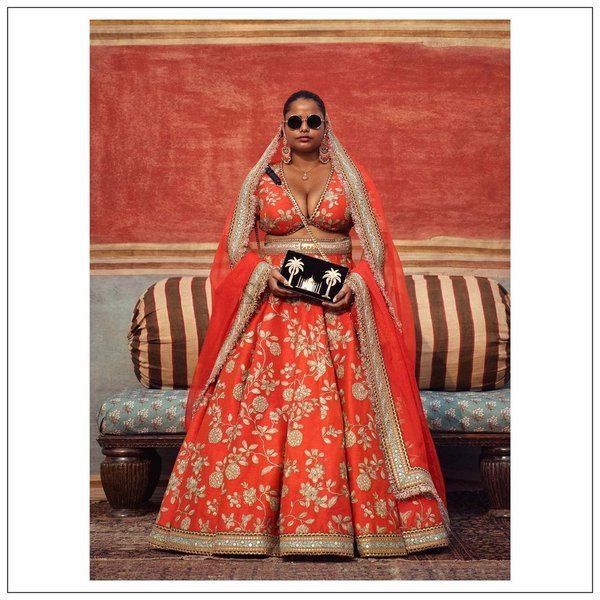 embroidered bridal lehenga