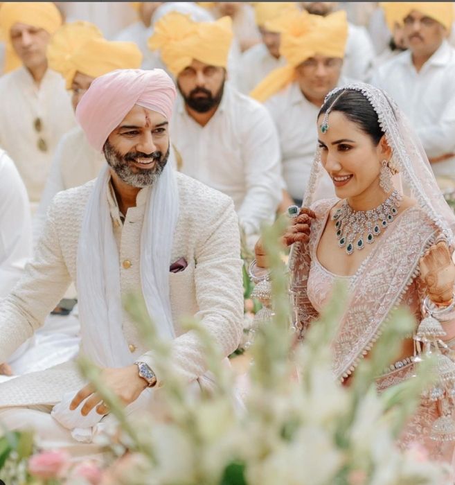 Sonnalli Seygall Shares First Pictures From Dreamy Wedding, Flaunts Unique Open-Back Blouse Design