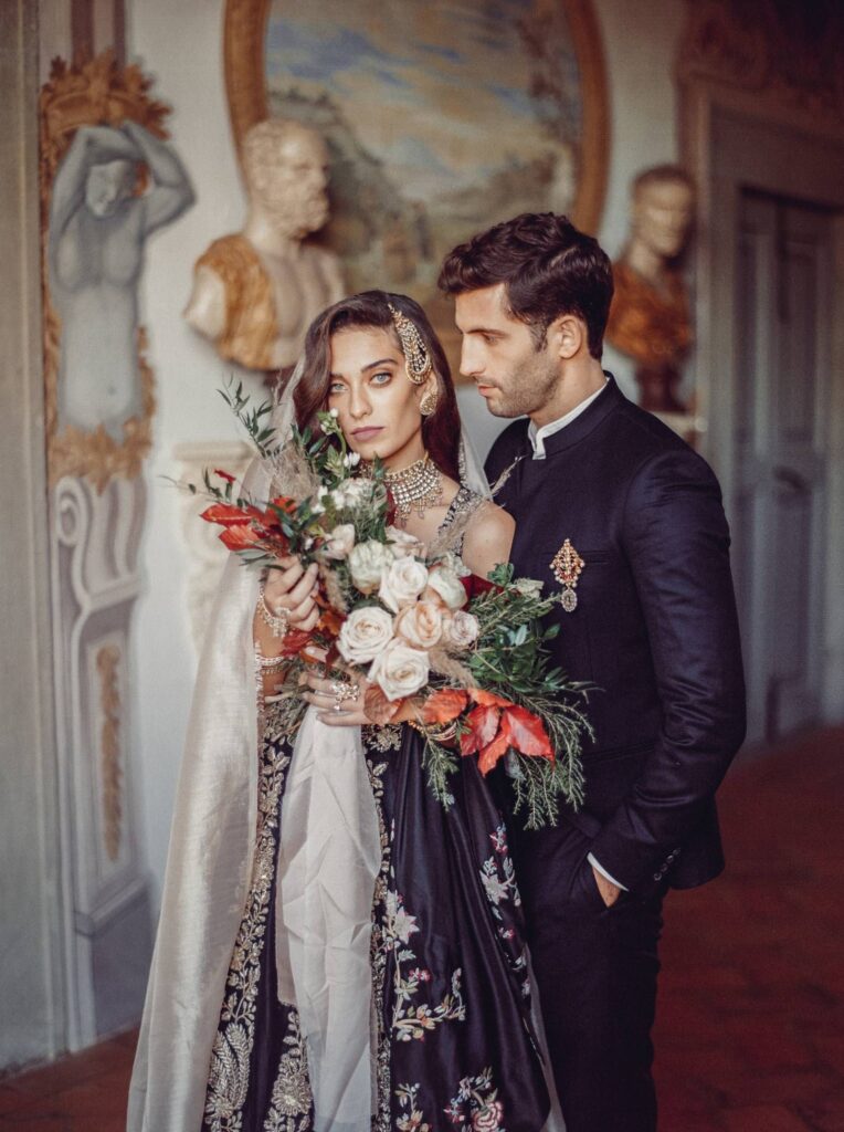 Sultry & moody Indian-Italian Elopement in Tuscany | Arezzo Wedding Inspiration