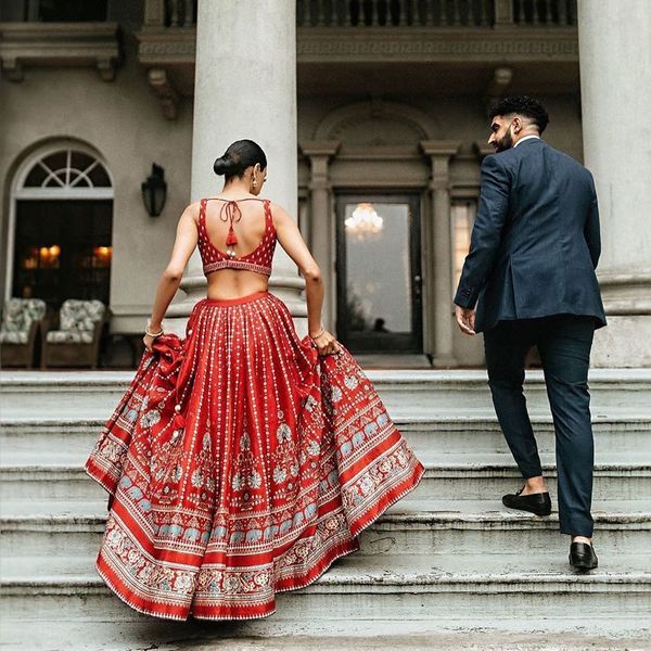 The Prettiest ‘Plain’ Colour Lehengas We Spotted!