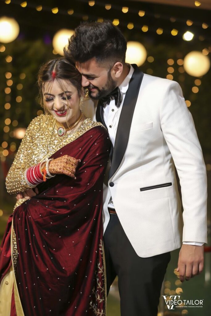 This Bride Aced The Saree Reception Look We Have Only Seen In Celebrity Weddings!