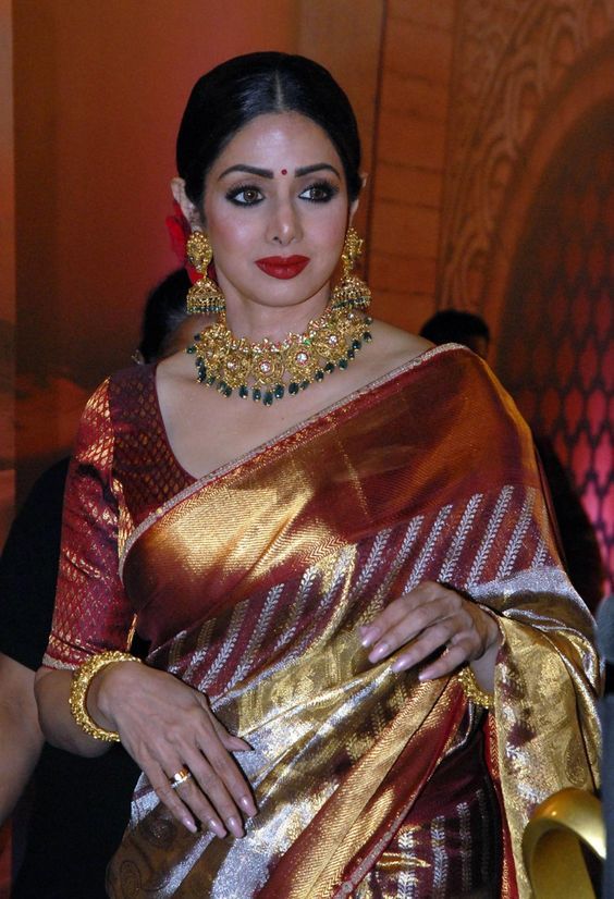 Times When Actress Sri Devi Gave Us Top-Notch Saree Goals