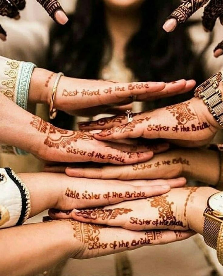 Traditional mehndi for Indian weddings.